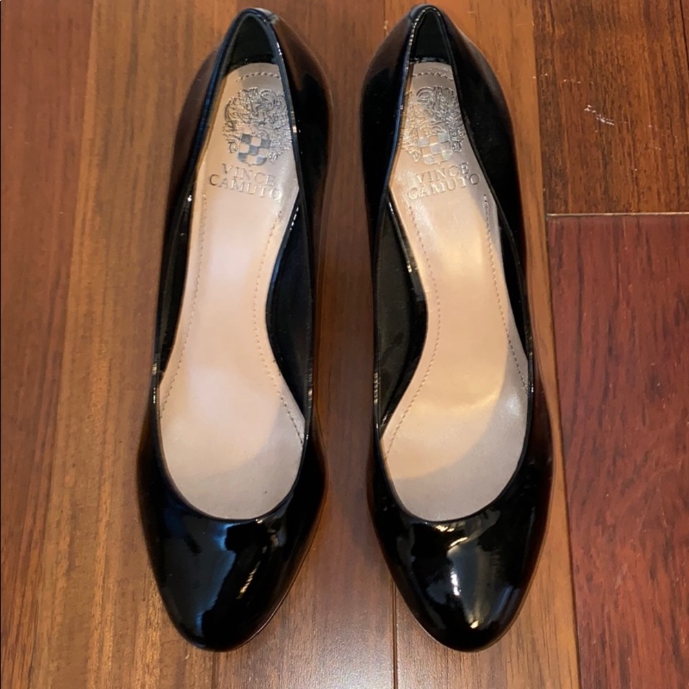 Vince Camuto Black Patent Pumps